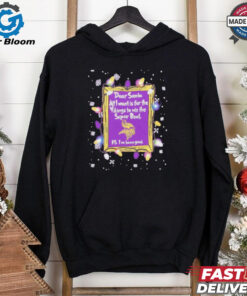 Dear Santa Minnesota Vikings Christmas Lights shirt