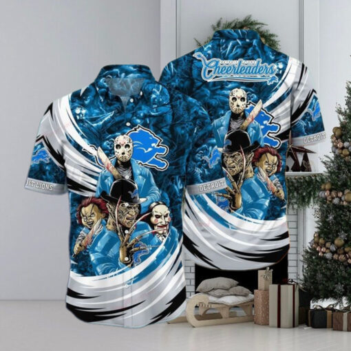 Detroit Lions Custom Funny Beach Outfit Hawaiian Shirt Vintage