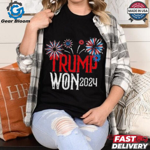 Donald Trump Won 2024 Election Inauguration T Shirt