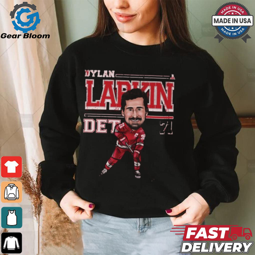 Dylan Larkin Detroit Red Wings Cartoon Shirt Dylan Larkin Detroit Red Wings Cartoon Shirt