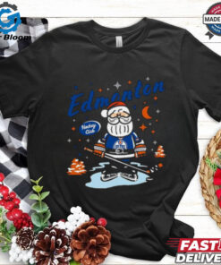 Edmonton Oilers Santa Claus Christmas 2024 shirt