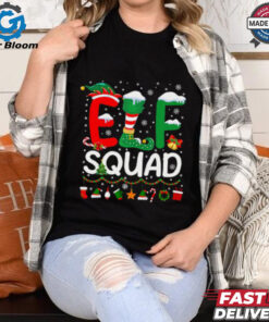 Elf Squad Christmas Family Matching Pajamas Kids Funny Xmas T Shirt