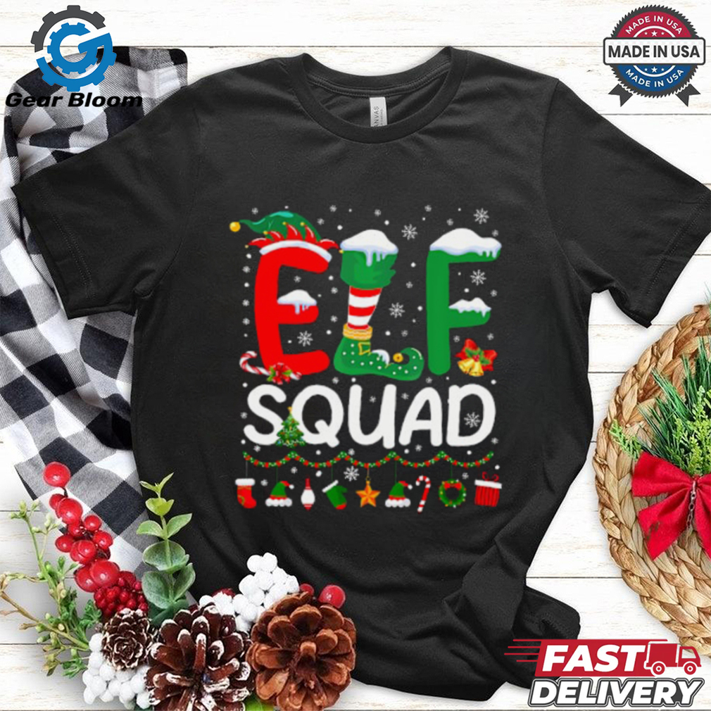 Elf Squad Christmas Family Matching Pajamas Kids Funny Xmas T Shirt Elf Squad Christmas Family Matching Pajamas Kids Funny Xmas T Shirt