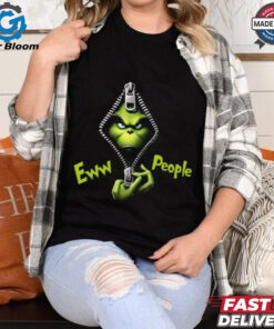 Ew People Grinch, Grinch Open Zipper T Shirt