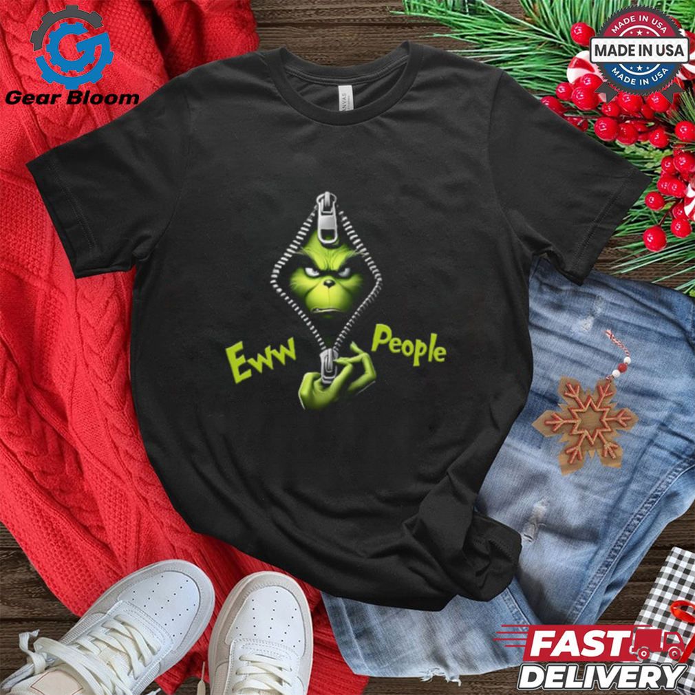 Ew People Grinch, Grinch Open Zipper T Shirt Ew People Grinch, Grinch Open Zipper T Shirt