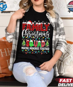 Family Christmas 2024 Matching Squad Santa Red Plaid Shirt