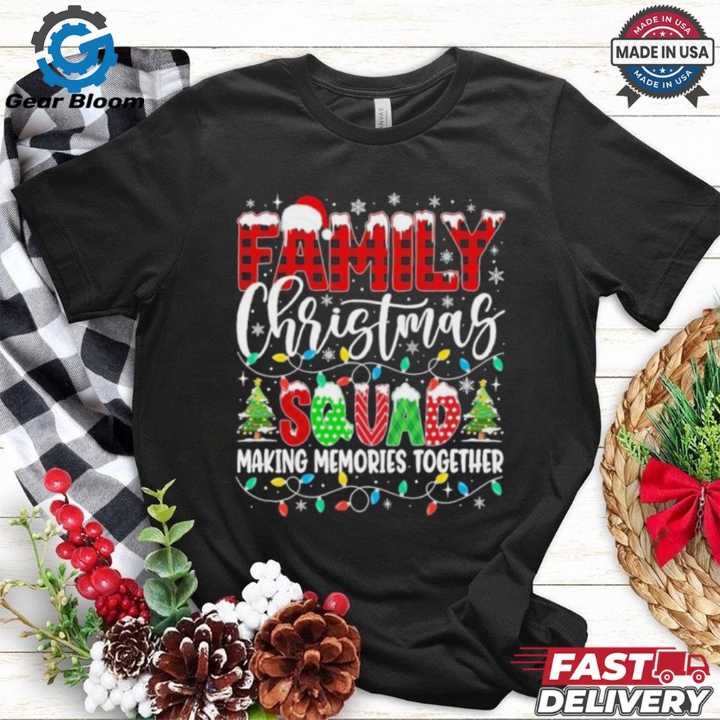 Family Christmas 2024 Matching Squad Santa Red Plaid Shirt Family Christmas 2024 Matching Squad Santa Red Plaid Shirt