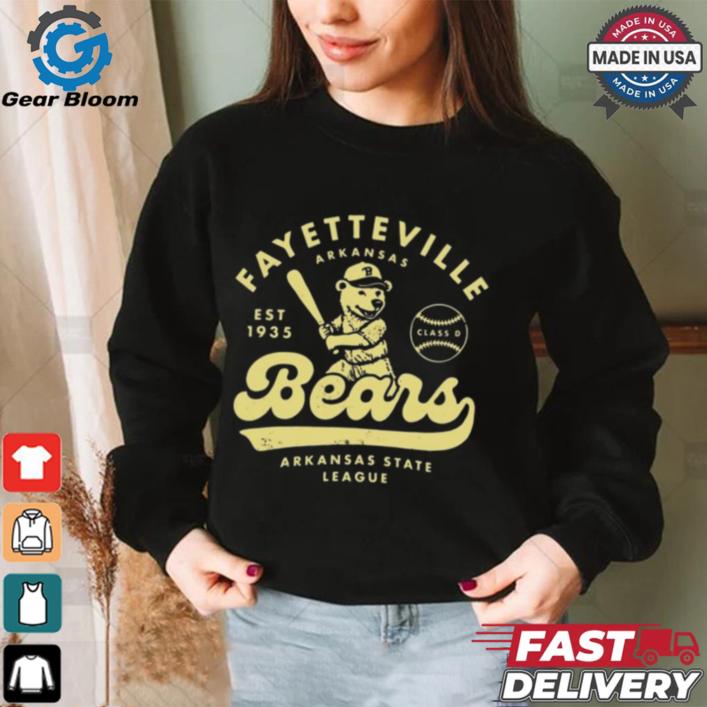 Fayetteville Bears Arkansas Vintage Defunct Baseball Teams Shirt Fayetteville Bears Arkansas Vintage Defunct Baseball Teams Shirt