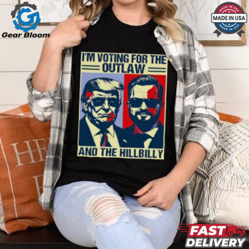 Funny Trump Flag Outlaw Hillbilly JD Vance 2024 Donald Trump T Shirt