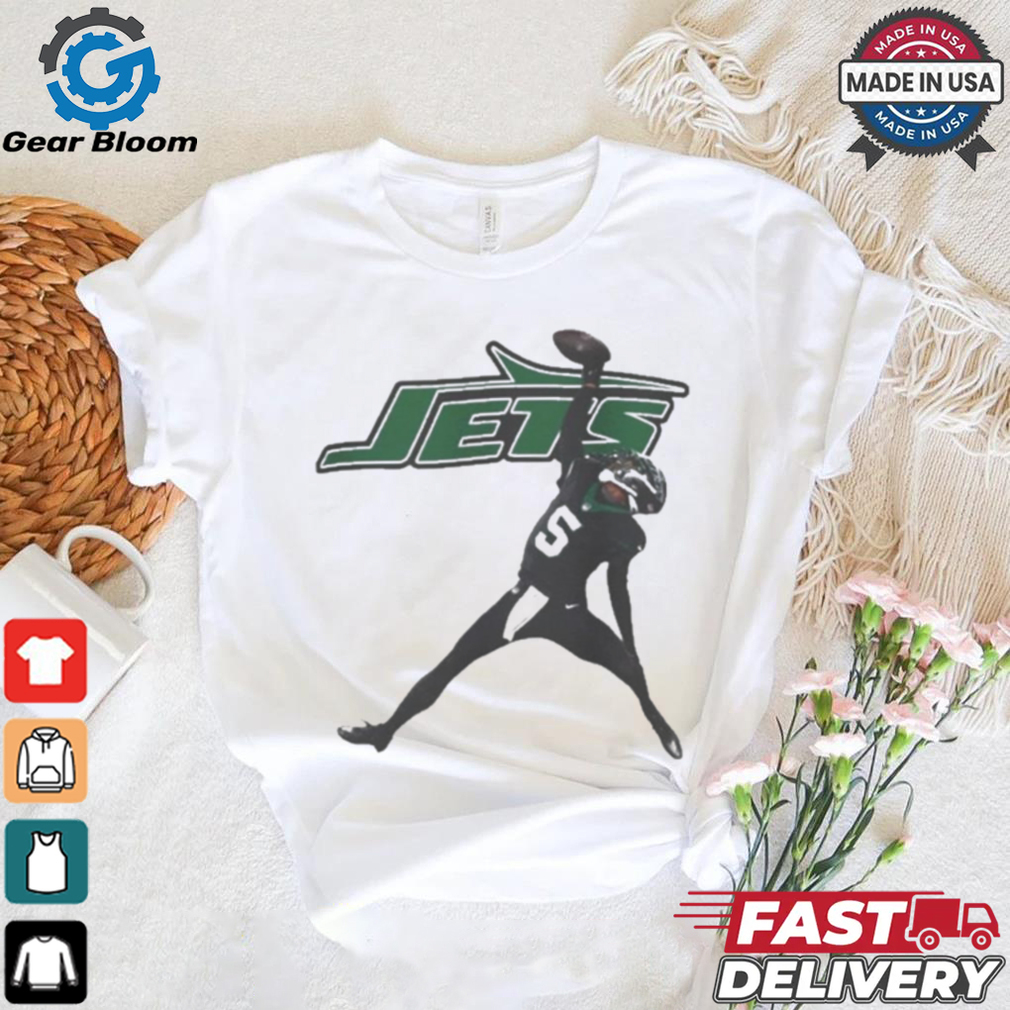 Garrett Wilson 5 New York Jets NFL Pose Graphic t shirt Garrett Wilson 5 New York Jets NFL Pose Graphic t shirt