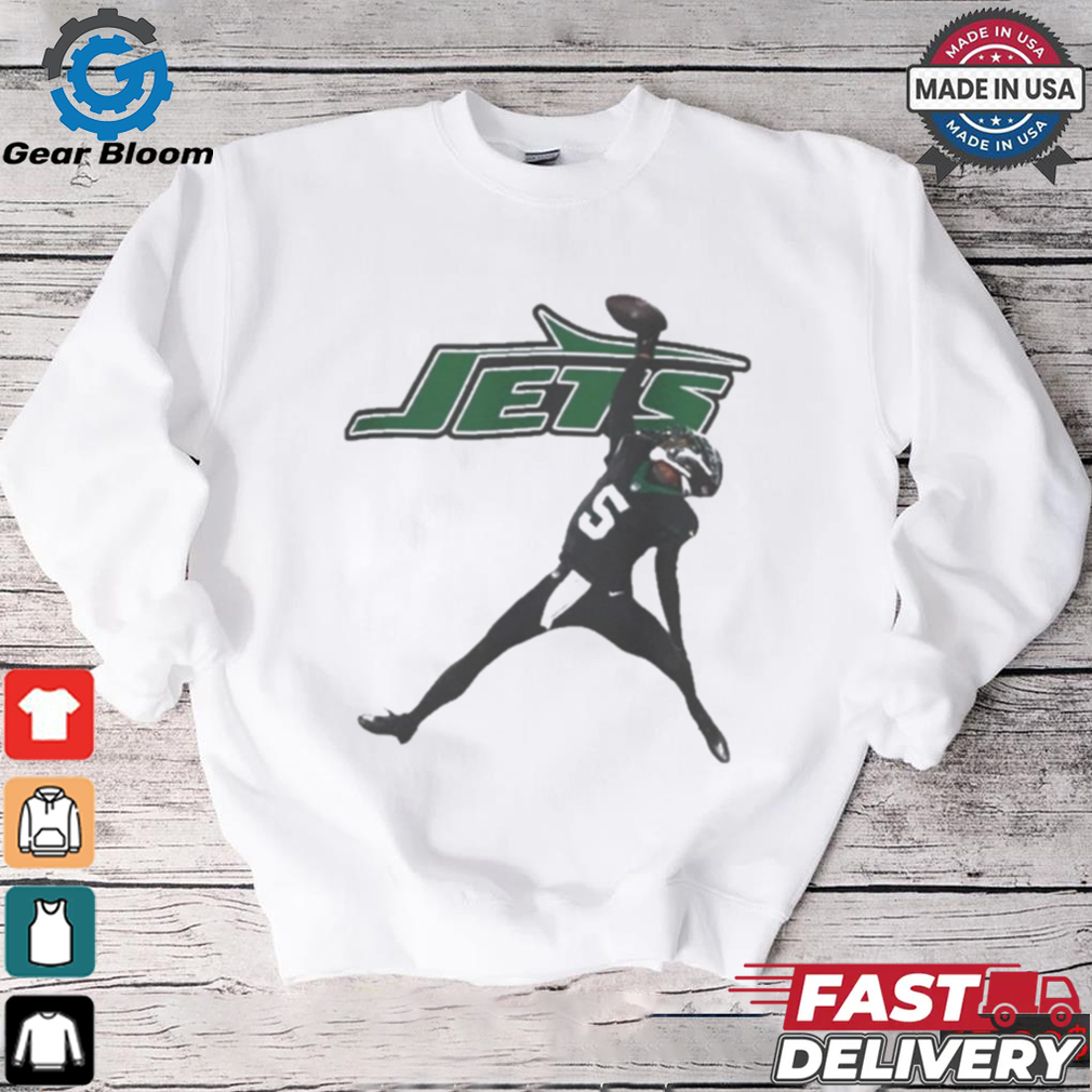 Garrett Wilson 5 New York Jets NFL Pose Graphic t shirt Garrett Wilson 5 New York Jets NFL Pose Graphic t shirt
