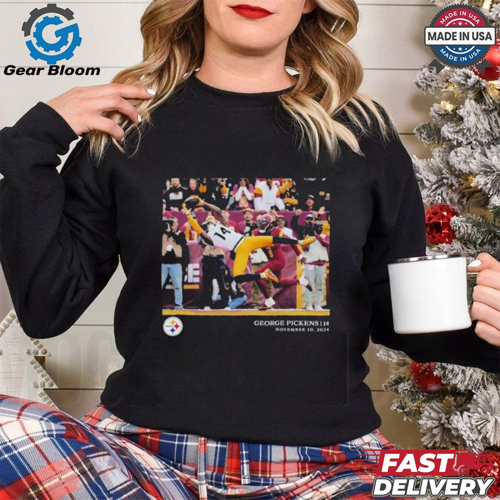 George Pickens 14 November 10 2024 Pittsburgh Steelers NFL Flash Features Week 10 T Shirt George Pickens 14 November 10 2024 Pittsburgh Steelers NFL Flash Features Week 10 T Shirt