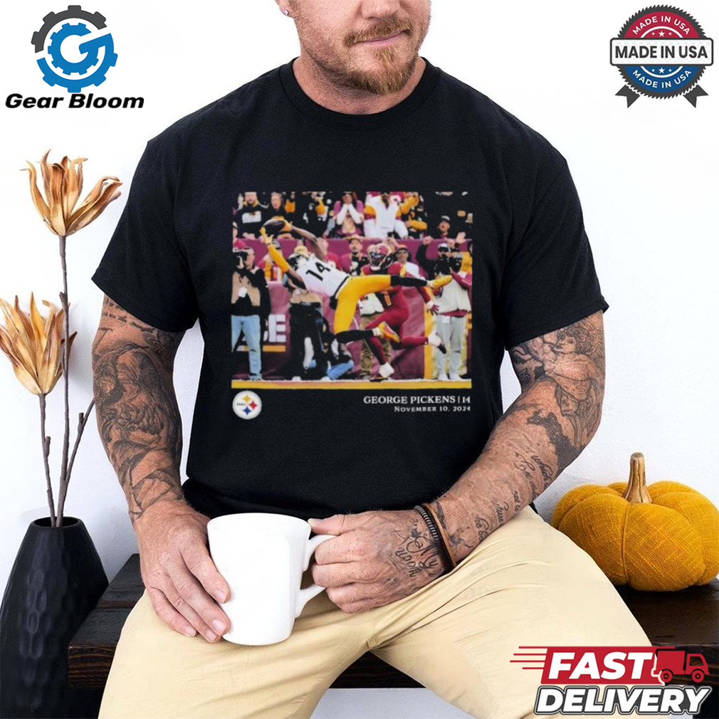 George Pickens 14 November 10 2024 Pittsburgh Steelers NFL Flash Features Week 10 T Shirt George Pickens 14 November 10 2024 Pittsburgh Steelers NFL Flash Features Week 10 T Shirt