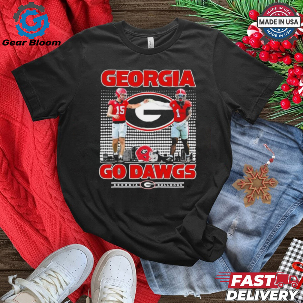 Georgia Bulldogs Go Dawgs Carson Beck And Trevor Etienne Shirt Georgia Bulldogs Go Dawgs Carson Beck And Trevor Etienne Shirt
