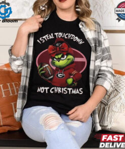 Georgia Bulldogs I Steal Touchdown Not Christmas Grinch 2024 Shirt