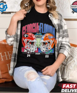 Georgia Bulldogs Victory 34 20 Florida Gators Football 2024 Rivalry Score Shirt