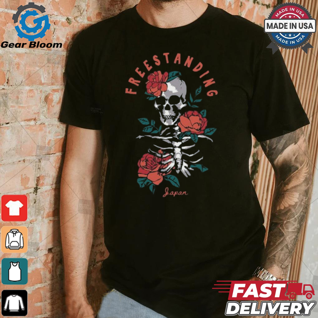 Gothic Floral Skeleton Graphic T Shirt Gothic Floral Skeleton Graphic T Shirt