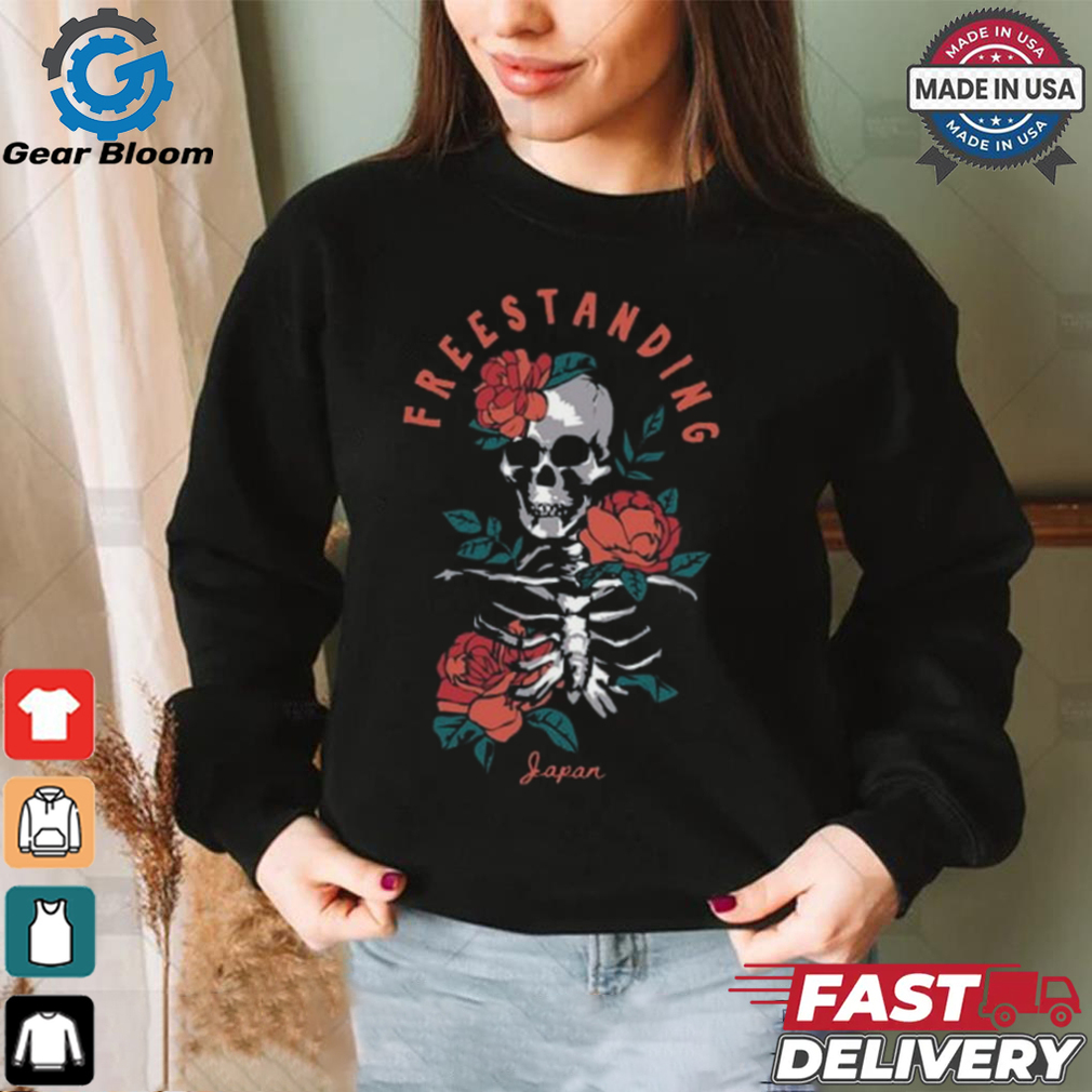 Gothic Floral Skeleton Graphic T Shirt Gothic Floral Skeleton Graphic T Shirt
