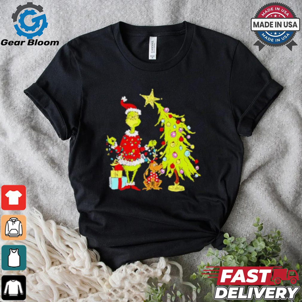 Grinch Christmas Tree cartoon shirt Grinch Christmas Tree cartoon shirt
