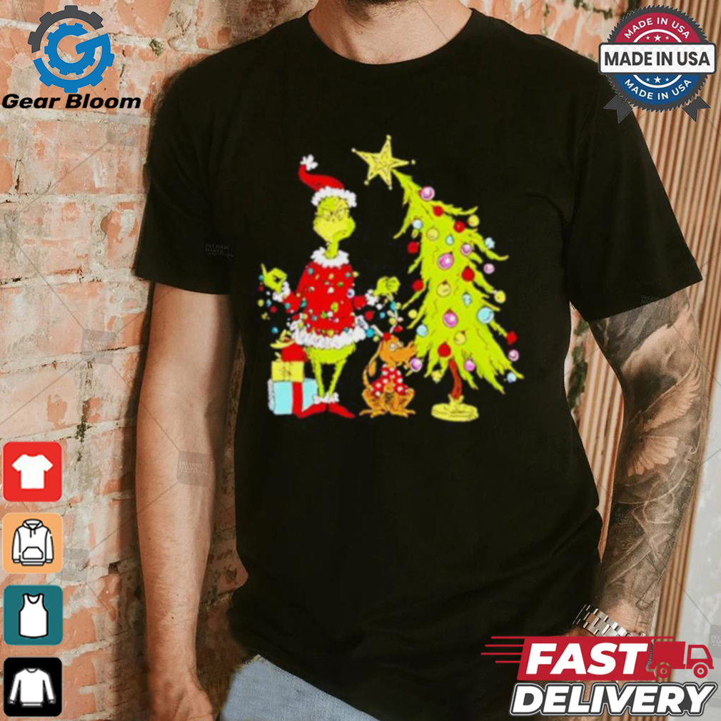 Grinch Christmas Tree cartoon shirt Grinch Christmas Tree cartoon shirt