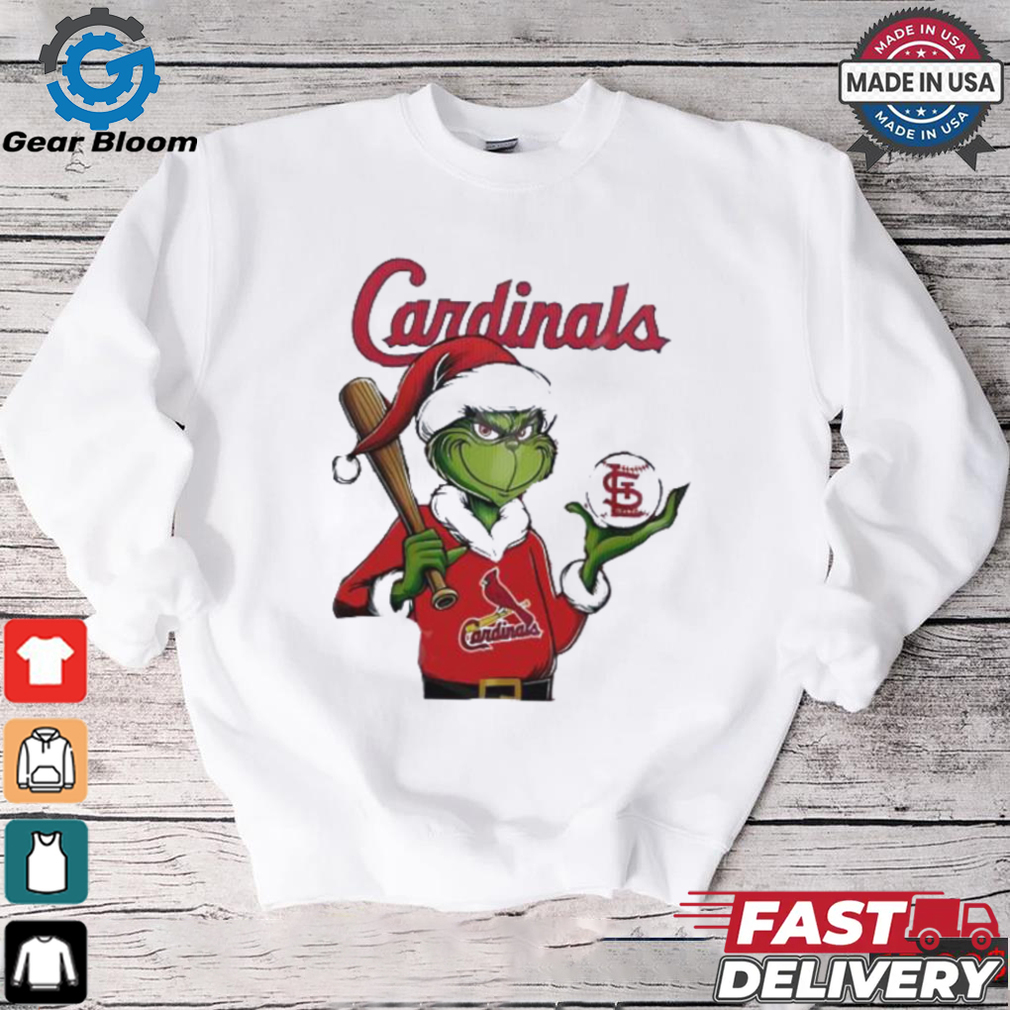 Grinch Santa X St. Louis Cardinals Merry Christmas shirt Grinch Santa X St. Louis Cardinals Merry Christmas shirt