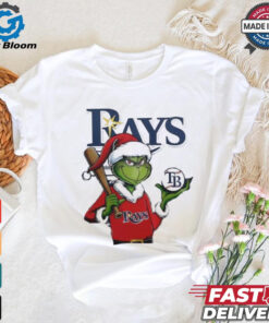 Grinch Santa X Tampa Bay Rays Merry Christmas shirt
