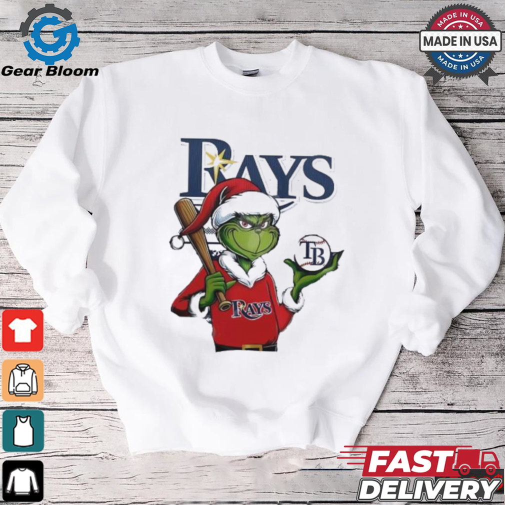 Grinch Santa X Tampa Bay Rays Merry Christmas shirt Grinch Santa X Tampa Bay Rays Merry Christmas shirt