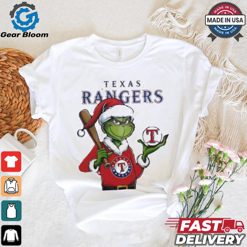 Grinch Santa X Texas Rangers Merry Christmas shirt Grinch Santa X Texas Rangers Merry Christmas shirt