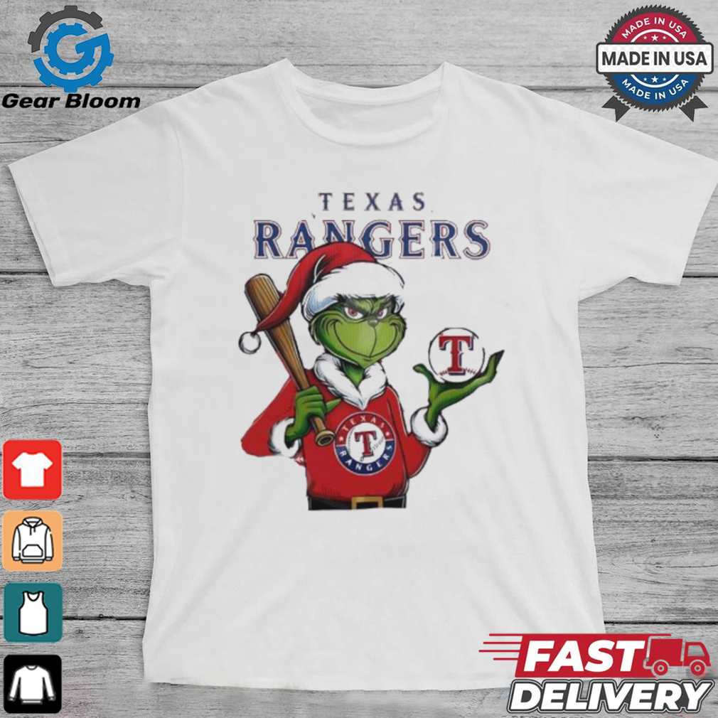 Grinch Santa X Texas Rangers Merry Christmas shirt Grinch Santa X Texas Rangers Merry Christmas shirt