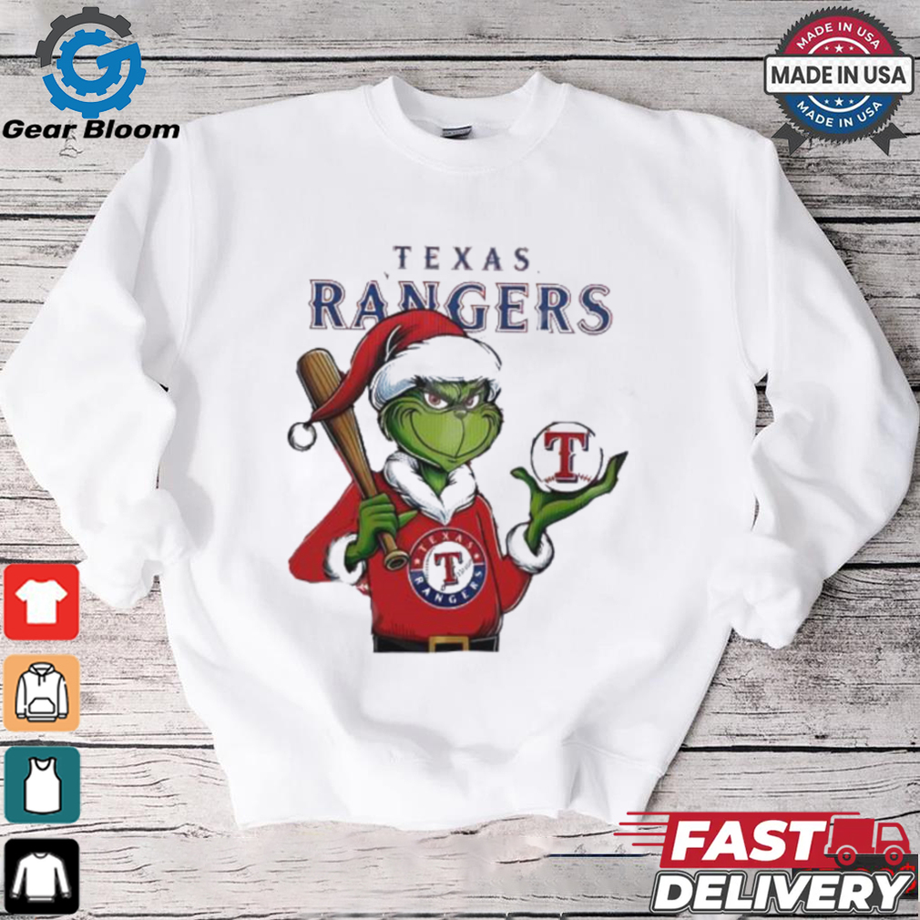 Grinch Santa X Texas Rangers Merry Christmas shirt Grinch Santa X Texas Rangers Merry Christmas shirt