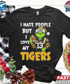 Grinch X Lsu Tigers I Hate People But I Love My Tigers Shirt