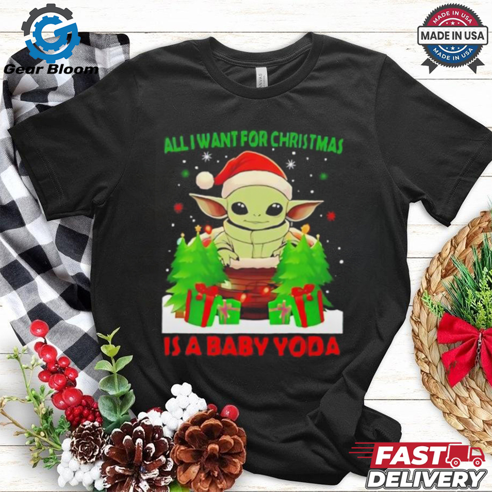 Grogu Santa all I want for Christmas is a baby Yoda Merry Christmas shirt Grogu Santa all I want for Christmas is a baby Yoda Merry Christmas shirt