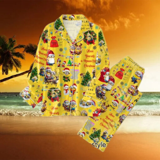 Have Yourself A Minion Little Christmas Pajamas Set