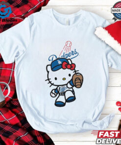 Hello Kitty Los Angeles Dodgers Baseball Shirt