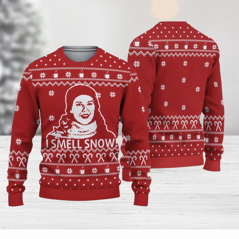 I Smell Snow Gilmore Gilrs Ugly Christmas Sweater, Lorelai Gilmore Xmas Sweater I Smell Snow Gilmore Gilrs Ugly Christmas Sweater, Lorelai Gilmore Xmas Sweater