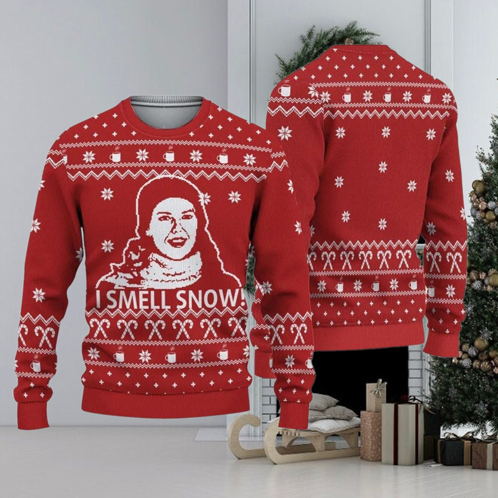 I Smell Snow Gilmore Gilrs Ugly Christmas Sweater, Lorelai Gilmore Xmas Sweater I Smell Snow Gilmore Gilrs Ugly Christmas Sweater, Lorelai Gilmore Xmas Sweater