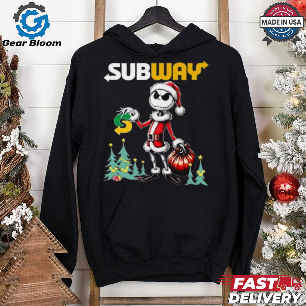 Jack Skellington subway Ho Ho Ho Christmas shirt Jack Skellington subway Ho Ho Ho Christmas shirt