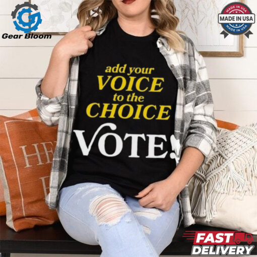 Jack White Add Your Voice To The Choice Vote Shirt
