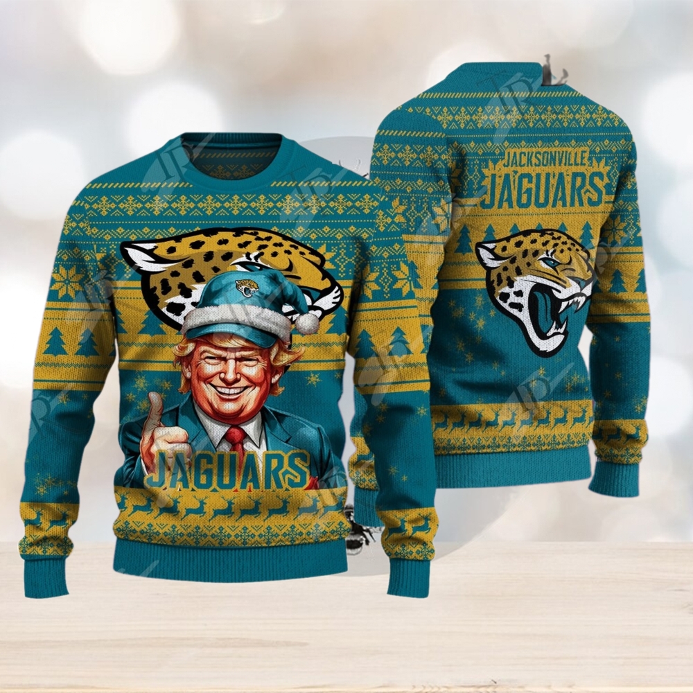 Jacksonville Jaguars Christmas Donald Trump Knitted Sweater Jacksonville Jaguars Christmas Donald Trump Knitted Sweater