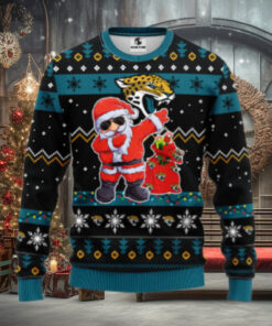 Jacksonville Jaguars Dabbing Santa Claus Ugly Christmas Sweater