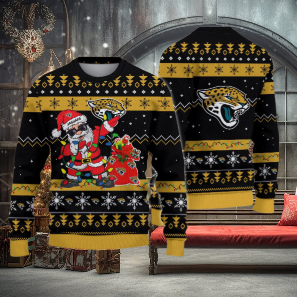 Jacksonville Jaguars Santa Claus Ugly Christmas Sweater Jacksonville Jaguars Santa Claus Ugly Christmas Sweater