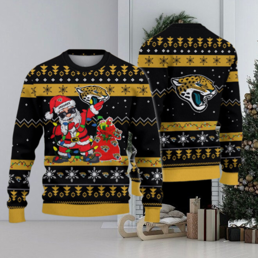 Jacksonville Jaguars Santa Claus Ugly Christmas Sweater Jacksonville Jaguars Santa Claus Ugly Christmas Sweater