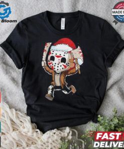 Jason Myers Friday The 13th Santa Merry Christmas Tee Shirt
