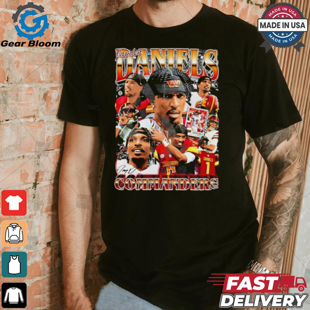 Jayden Daniels Washington Commanders Football signature graphic shirt Jayden Daniels Washington Commanders Football signature graphic shirt