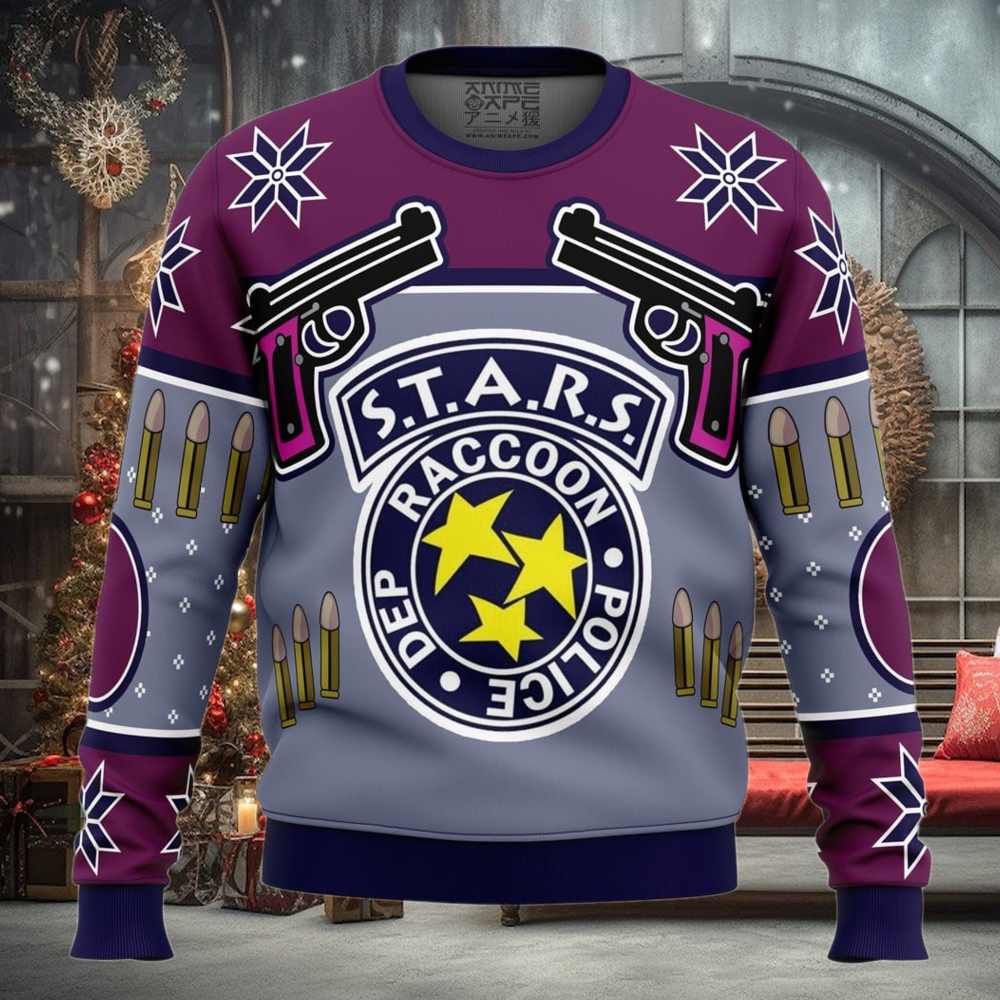 Jill Valentine Season's Blasing Dead by Daylight Ugly Christmas Sweater Jill Valentine Season's Blasing Dead by Daylight Ugly Christmas Sweater