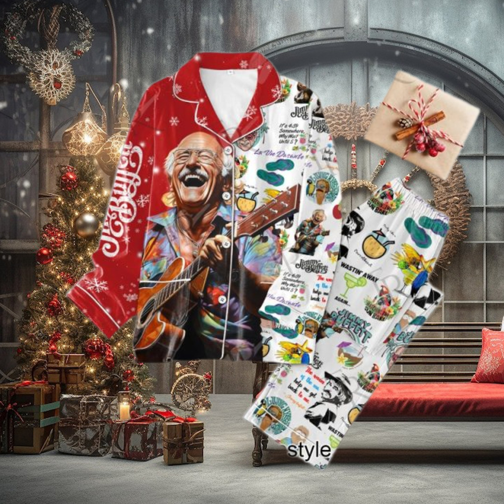Jimmy Buffett Christmas Pajamas Set Jimmy Buffett Christmas Pajamas Set