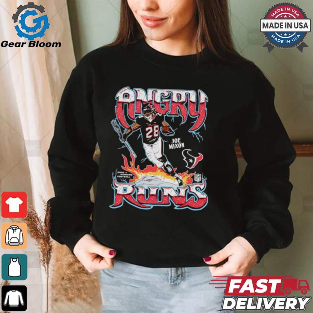 Joe Mixon angry run Houston Texans shirt Joe Mixon angry run Houston Texans shirt