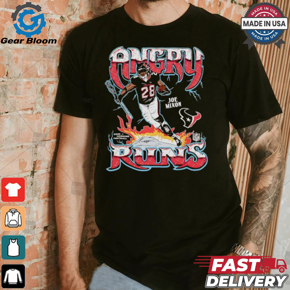 Joe Mixon angry run Houston Texans shirt Joe Mixon angry run Houston Texans shirt
