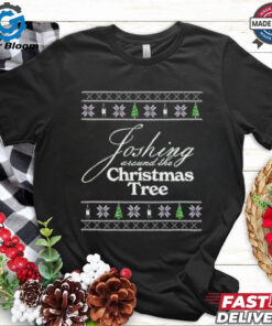 Joshing around the Christmas tree shirt
