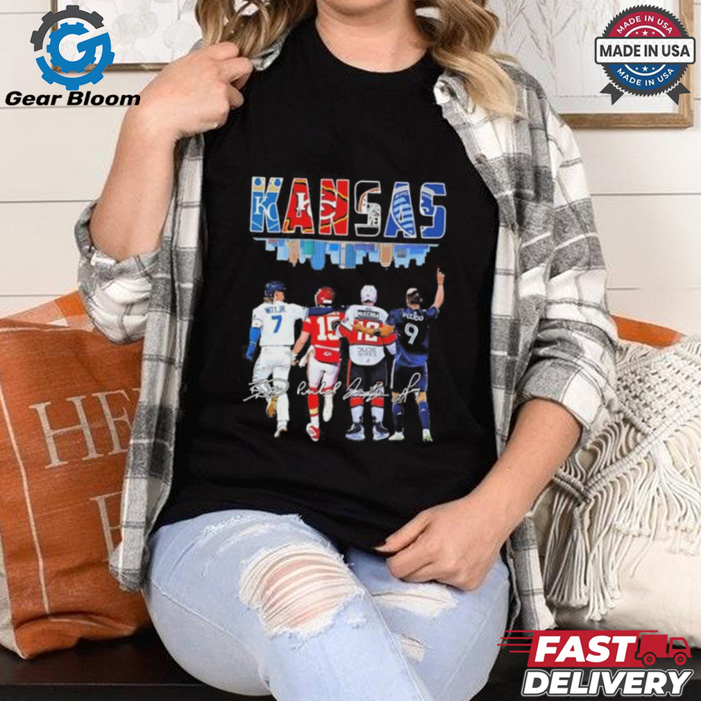Kansas 2024 Witt Jr, Mahomes, Mckenna And Pucido Shirt Kansas 2024 Witt Jr, Mahomes, Mckenna And Pucido Shirt